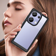 For Redmi Note 13 Pro 4G Global Colorful Series Acrylic Hybrid TPU Phone Case(Black)