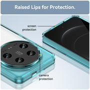 For Xiaomi 14 Ultra Colorful Series Acrylic Hybrid TPU Phone Case(Transparent Blue)