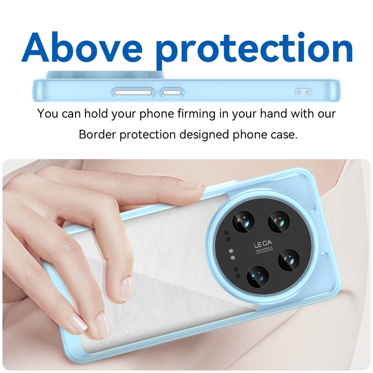 For Xiaomi 14 Ultra Colorful Series Acrylic Hybrid TPU Phone Case(Blue) - free shipping - PMC TechLife - Order now!