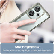 For Xiaomi Redmi Turbo 3 Colorful Series Acrylic Hybrid TPU Phone Case(Transparent Grey)