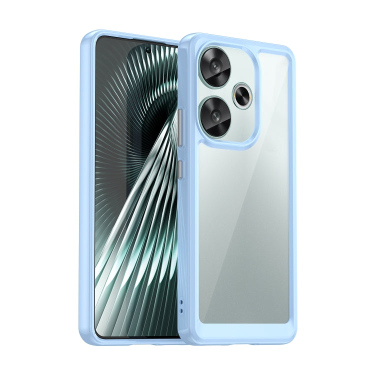 For Xiaomi Redmi Turbo 3 Colorful Series Acrylic Hybrid TPU Phone Case(Blue) - Xiaomi Cases by PMC TechLife | Online Shopping South Africa | PMC TechLife | Buy Now Pay Later Mobicred