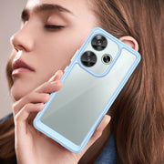 For Xiaomi Redmi Turbo 3 Colorful Series Acrylic Hybrid TPU Phone Case(Blue)
