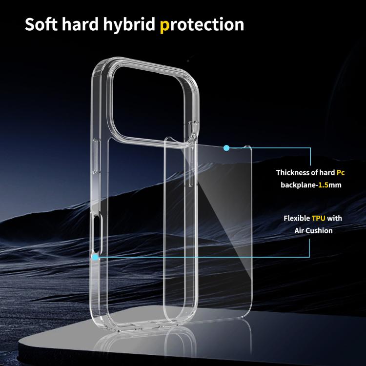 For iPhone 17 Pro Scratchproof Acrylic TPU Phone Case(Transparent) - free shipping - PMc TechLife - Order now!