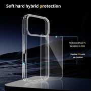 For iPhone 17 Pro Scratchproof Acrylic TPU Phone Case(Black)