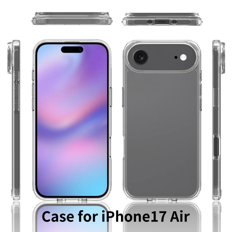 For iPhone 17 Air Scratchproof Acrylic TPU Phone Case(Black) - free shipping - PMc TechLife - Order now!