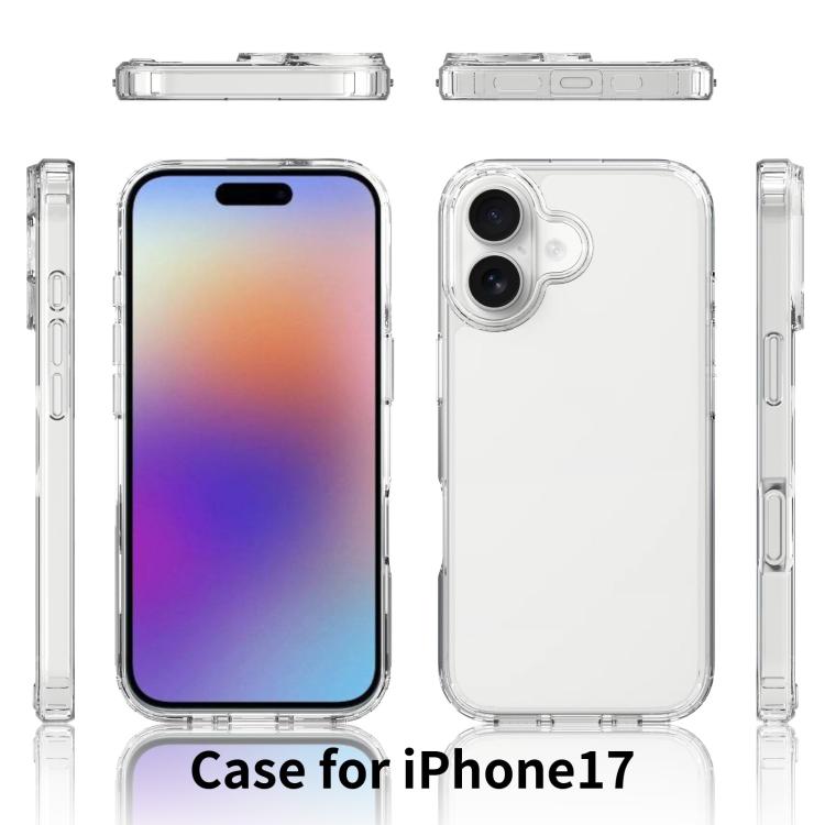 For iPhone 17 Scratchproof Acrylic TPU Phone Case(Transparent) - free shipping - PMc TechLife - Order now!
