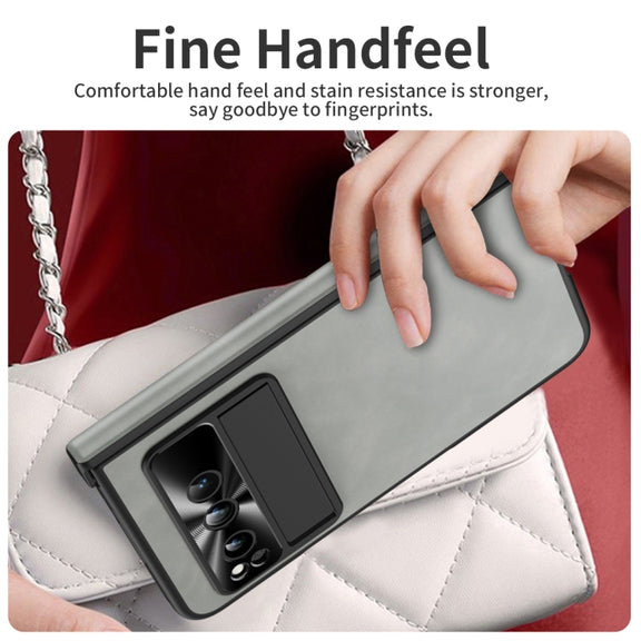 For Google Pixel Fold Napa Texture All-inclusive Phone Case(White)