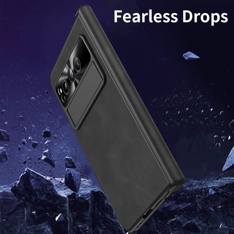For Google Pixel Fold Napa Texture All-inclusive Phone Case(Black) - free shipping - PMC Jewellery - Order now!