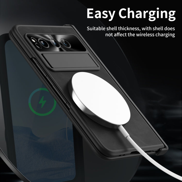 For Google Pixel Fold Napa Texture All-inclusive Phone Case(Black) - free shipping - PMC Jewellery - Order now!