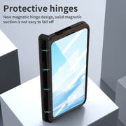 For Google Pixel Fold Napa Texture All-inclusive Phone Case(Coffee)