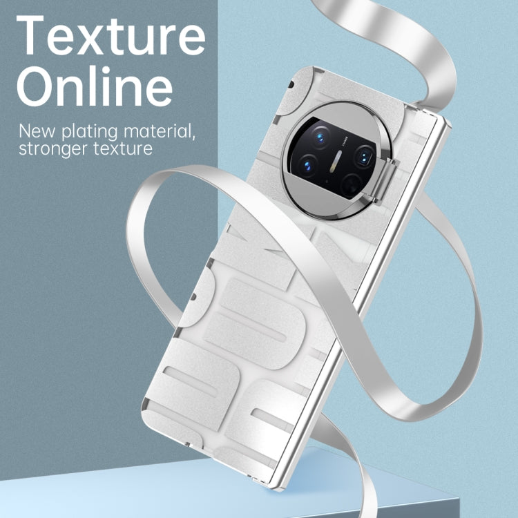 For Huawei Mate X3 Integrated Electroplating Folding Phone Case with Hinge(Black) - Huawei Cases by PMC TechLife | Online Shopping South Africa | PMC TechLife | Buy Now Pay Later Mobicred