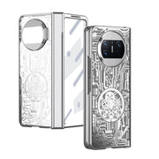 For Huawei Mate X3 Mechanical Legend Integrated Electroplating All-inclusive Phone Case(Silver)