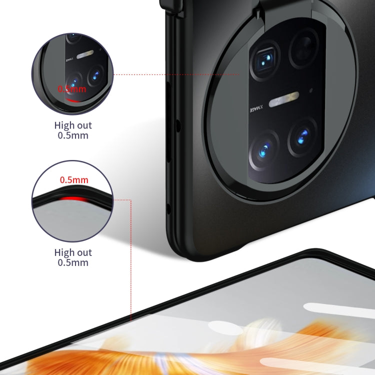For Huawei Mate X3 Integrated Sub-plating Frame PC Phone Case(Black)