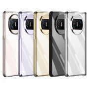 For Huawei Mate X3 Electroplating PC Folding Phone Case with Hinge(Gold)