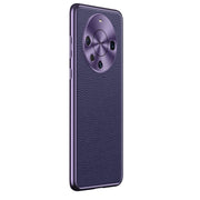 For Huawei Mate 60 Pro Litchi Texture Genuine Leather Phone Case(Purple)