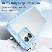 For Motorola Moto G84 Colorful Series Acrylic Hybrid TPU Phone Case(Blue)