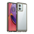 For Motorola Moto G84 Colorful Series Acrylic Hybrid TPU Phone Case(Transparent Grey) - Motorola Cases by PMC TechLife | Online Shopping South Africa | PMC TechLife | Buy Now Pay Later Mobicred