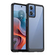 For Motorola Moto G34 Colorful Series Acrylic Hybrid TPU Phone Case(Black) - Motorola Cases by PMC TechLife | Online Shopping South Africa | PMC TechLife | Buy Now Pay Later Mobicred