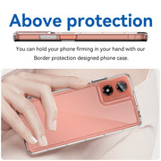 For Motorola Moto G04 Colorful Series Acrylic Hybrid TPU Phone Case(Transparent)