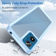 For Motorola Moto G24 Colorful Series Acrylic Hybrid TPU Phone Case(Blue)