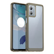 For Motorola Moto G53 5G Colorful Series Acrylic Hybrid TPU Phone Case(Transparent Grey) - Motorola Cases by PMC TechLife | Online Shopping South Africa | PMC TechLife | Buy Now Pay Later Mobicred