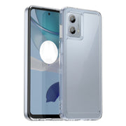 For Motorola Moto G53 5G Colorful Series Acrylic Hybrid TPU Phone Case(Transparent)