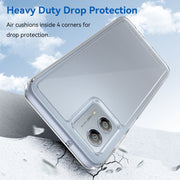 For Motorola Moto G53 5G Colorful Series Acrylic Hybrid TPU Phone Case(Transparent)