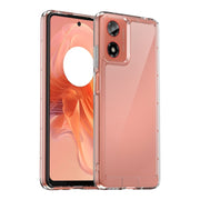 For Motorola Moto G24 Power Colorful Series Acrylic Hybrid TPU Phone Case(Transparent)