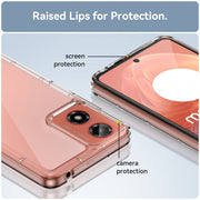 For Motorola Moto G24 Power Colorful Series Acrylic Hybrid TPU Phone Case(Transparent)