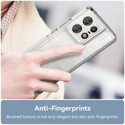 For Motorola Moto Edge 50 Pro Colorful Series Acrylic Hybrid TPU Phone Case(Transparent)