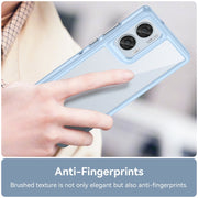 For Motorola Moto Edge 50 Fusion Colorful Series Acrylic Hybrid TPU Phone Case(Blue)