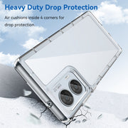 For Motorola Moto Edge 50 Fusion Colorful Series Acrylic Hybrid TPU Phone Case(Transparent)