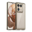 For Motorola Edge 50 Ultra Global Colorful Series Acrylic Hybrid TPU Phone Case(Transparent Grey) - free shipping - PMC TechLife - Order now!