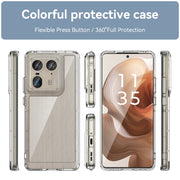 For Motorola Edge 50 Ultra Global Colorful Series Acrylic Hybrid TPU Phone Case(Transparent)