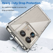 For Motorola Edge 50 Ultra Global Colorful Series Acrylic Hybrid TPU Phone Case(Transparent)