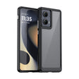 For Motorola Edge 2024 Colorful Series Acrylic Hybrid TPU Phone Case(Black) - Motorola Cases by PMC Jewellery | Online Shopping South Africa | PMC Jewellery | Buy Now Pay Later Mobicred