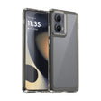 For Motorola Edge 2024 Colorful Series Acrylic Hybrid TPU Phone Case(Transparent Grey) - Motorola Cases by PMC Jewellery | Online Shopping South Africa | PMC Jewellery | Buy Now Pay Later Mobicred