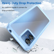 For Motorola Moto G14 Colorful Series Acrylic Hybrid TPU Phone Case(Blue)