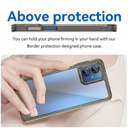 For Motorola Moto G14 Colorful Series Acrylic Hybrid TPU Phone Case(Transparent Grey)