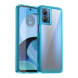 For Motorola Moto G14 Colorful Series Acrylic Hybrid TPU Phone Case(Transparent Blue) - free shipping - PMC TechLife - Order now!