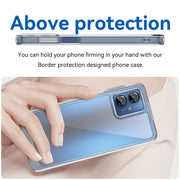 For Motorola Moto G14 Colorful Series Acrylic Hybrid TPU Phone Case(Transparent)