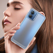 For Motorola Moto G14 Colorful Series Acrylic Hybrid TPU Phone Case(Transparent)
