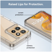For Motorola Edge 50 Neo Colorful Series Acrylic Hybrid TPU Phone Case(Transparent)
