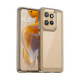 For Motorola Moto S50 Colorful Series Acrylic Hybrid TPU Phone Case(Transparent Grey) - free shipping - PMC TechLife - Order now!