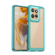 For Motorola Moto S50 Colorful Series Acrylic Hybrid TPU Phone Case(Transparent Blue) - free shipping - PMC TechLife - Order now!