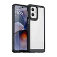 For Motorola Moto G55 5G Colorful Series Acrylic Hybrid TPU Phone Case(Black) - free shipping - PMC TechLife - Order now!