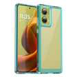 For Motorola Moto G85 Colorful Series Acrylic Hybrid TPU Phone Case(Transparent Blue) - free shipping - PMC TechLife - Order now!