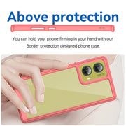 For Motorola S50 Neo Colorful Series Acrylic Hybrid TPU Phone Case(Red)