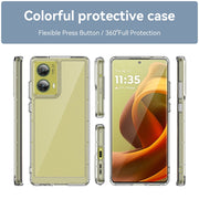 For Motorola S50 Neo Colorful Series Acrylic Hybrid TPU Phone Case(Transparent)