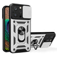For iPhone 16 Pro Sliding Camera Cover Design TPU+PC Phone Case(Silver) - iPhone 16 Pro Cases by PMC TechLife | Online Shopping South Africa | PMC TechLife | Buy Now Pay Later Mobicred